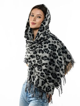 Яркий палантин с анималистичным принтом - Pretty mania фото 9