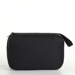Косметичка-несессер дорожная на молнии, с ручкой, с крючком, чёрная - Simaland фото 4