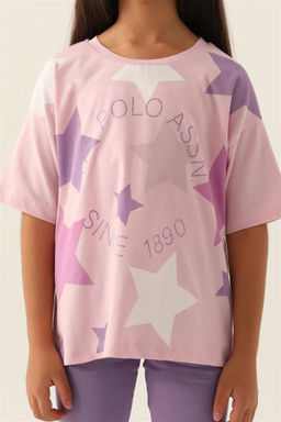 Пижамный комплект пудрово-розового цвета для девочки - U.s. polo assn фото 5