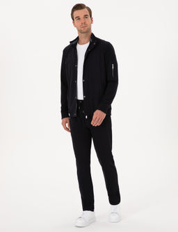Lacivert Regular Fit Tam Fermuarl_ Sweatshirt - Cacharel фото 4