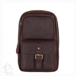 Рюкзак мужской кожаный 35801Z d.brown Zinimsk  в Новосибирске