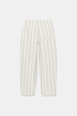 JEANS ZW COLLETION TAPERED TIRO MEDIO RAYAS / Crudo medio - Zara фото 13