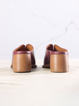 Сабо 5200.23663br.Гнилая вишня+коричневый