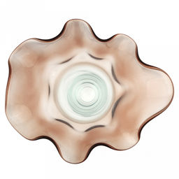 Ваза для цветов стеклянная "Фазолетто-1" 7,45л, д32см, h45,5см, большая, свободного выдувания (Россия)