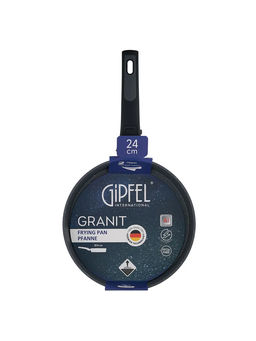 52703 GIPFEL Сковорода GRANIT 24x5,8см, кованый алюминий, Pfluon Premium, съемная бакелитовая ручка - Werner фото 7