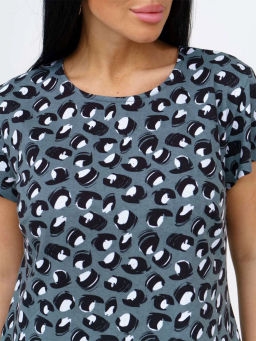 Платье женское, цвет зеленый белый черный