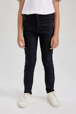 Джинсовые школьные брюки узкого кроя для мальчиков - Defacto фото 4