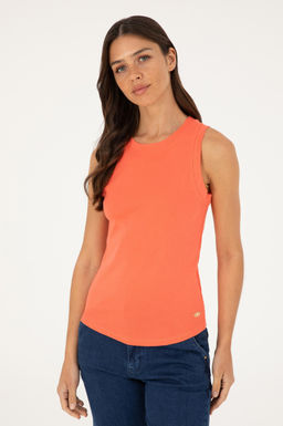 Kad_n Nar _i_e_i Bisiklet Yaka Kolsuz Basic Ti__rt - U.s. polo assn фото 3