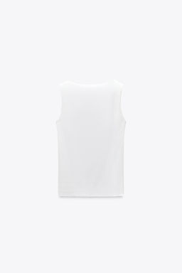 WIDE STRAP POLYAMIDE VEST TOP - Zara фото 42