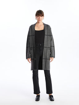 ?al Yaka Ekose Uzun Kollu Kad?n Triko H?rka