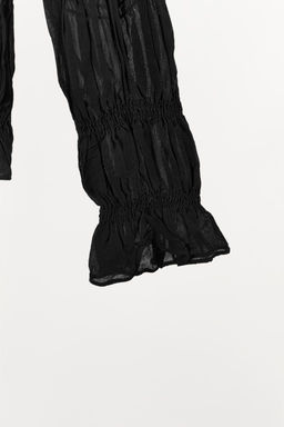TEXTURED TOP WITH GATHERED DETAIL - Zara фото 5