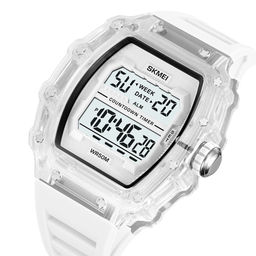 Часы наручные Skmei мужские электронные спортивные 2296white-white