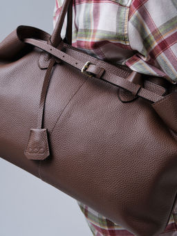 Кожаная сумка Daniela DBR 31375 коричневый какао  фото 9