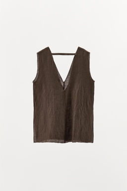 LINEN TEXTURED TOP - Zara фото 5