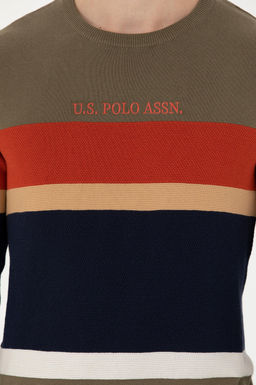 Мужской свитер цвета хаки - U.s. polo assn фото 21