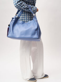 Кожаная сумка Deboro 30428 сиреневый закат