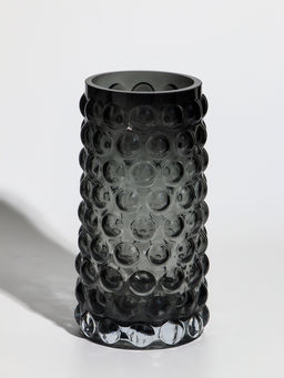 Ваза «Валери», шарики, 23×11 см, стекло, серая