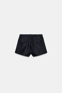 SHORTS DENIM PINZAS ZW COLLECTION / Azul - Zara фото 4