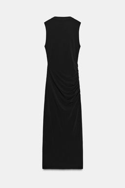 DRAPED CUT-OUT DRESS WITH SHINY DETAIL - Zara фото 7