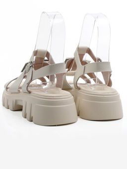 08-PEY195-2 LT. BEIGE Босоножки женские (натуральная кожа)