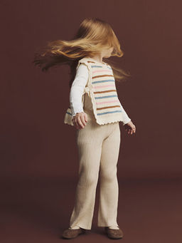 Bisiklet Yaka K?z ?ocuk Triko S?veter