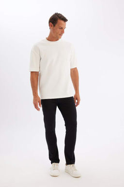 Брюки-чиносы скинни из парусины - Defacto фото 2