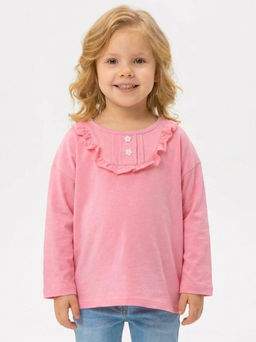 Футболка (лонгслив) UD 1145 розовый - Mini maxi фото 4