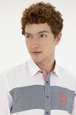 Мужская темно-синяя рубашка с длинным рукавом Неожиданная скидка в корзине - U.s. polo assn фото 2