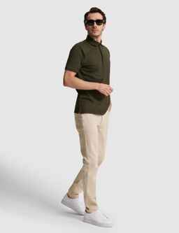 Bej Slim Fit Pamuk Kar___ml_ Jean Pantolon