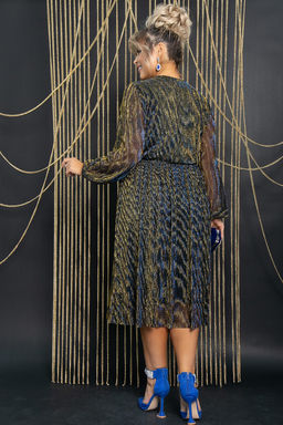 Платье Млечный путь (сине-золотое) П11715 - Lt collection фото 2