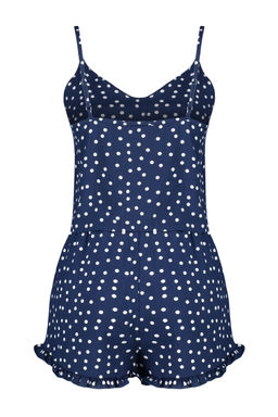 Trendyolmilla Beyaz Puantiyeli F?rf?r Detayl? Ip Ask?l? Viskon Sortlu Dokuma Pijama Tak?m? THMSS21PT0742 фото 21