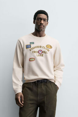 EMBROIDERED SLOGAN SWEATSHIRT - Zara фото 2