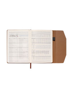 Ежедневник недатированный формат А5, с клапаном, 112 листов, линия, пвх, Бежевый - Simaland фото 7