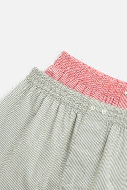 PACK OF 2 CONTRAST POPLIN BOXERS - Zara фото 3