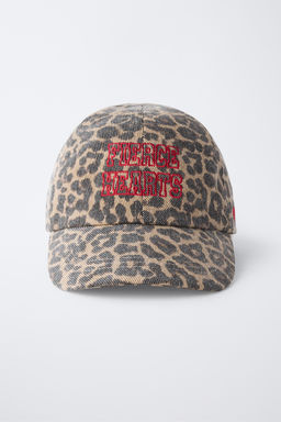 3-14 YEARS/ ANIMAL PRINT EMBROIDERED CAP - Zara фото 4