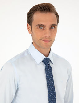 A__k Mavi Slim Fit Uzun Kollu Basic G_mlek - Pierre cardin фото 9