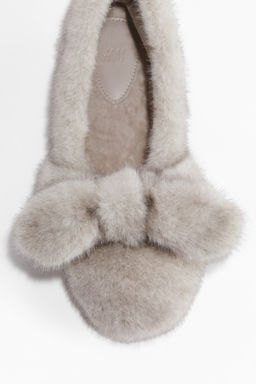 Zapatillas de casa efecto pelo