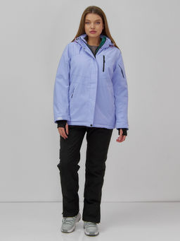 Горнолыжная куртка женская зимняя фиолетового цвета 7015_1F - Chunmai фото 10