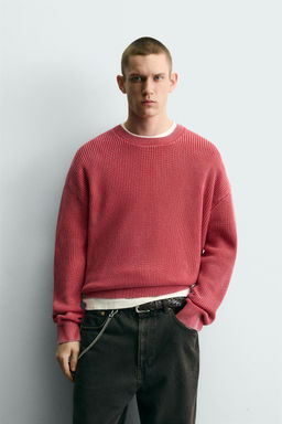 WASHED RIBBED TEXTURE JUMPER - Zara фото 10