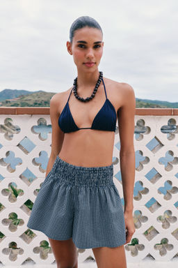 SHORTS CUADRO VICHY / Marino - Zara фото 2