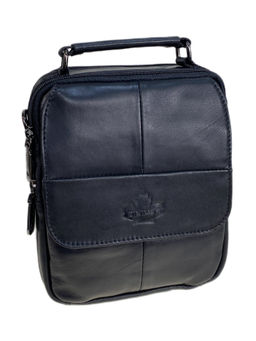 Сумка мужская из натуральной кожи, цвет черный