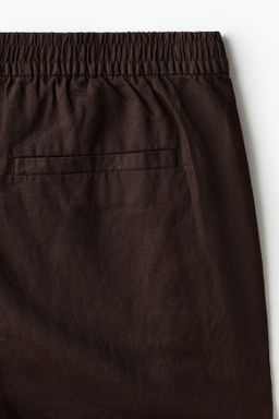 Pantal?n corto en mezcla de lino Regular Fit - H&m фото 9