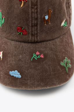 TWILL CAP WITH EMBROIDERY - Zara фото 3
