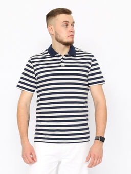 CRB wear/CWSM 60369-41 Рубашка-поло мужская,темно-синий/Ex.Cherubino