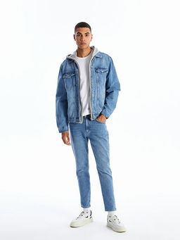 Standart Kal?p Erkek Jean Ceket