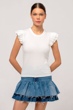 Арт. 3401/2 Футболка женская 42-50 (5 шт) Цвет:белый - Калинка фото 4