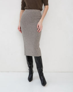 Юбка из пуха яка 07035 серая