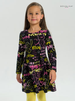 Платье Эля неоновые мишки - Sovalina фото 16