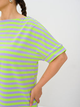 Футболка женская MR0251SS3 l.green/violet - Maxroses фото 4