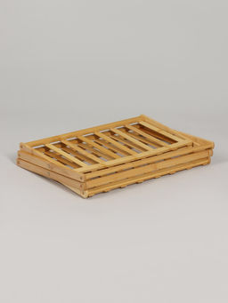 Подставка для цветов Greengo, 3 полки, 50×25×46 см, напольная, бамбук